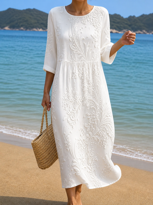 Damen Freizeitkleid mit floralem Muster
