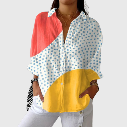 Unica | Leichte und farbenfrohe Bluse mit Druck