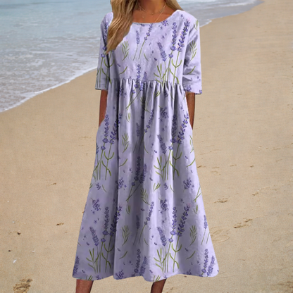 Langes, fließendes, schickes und bequemes Kleid