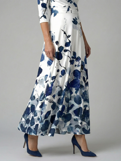 Celine | Midi-Kleid mit Wickelkragen