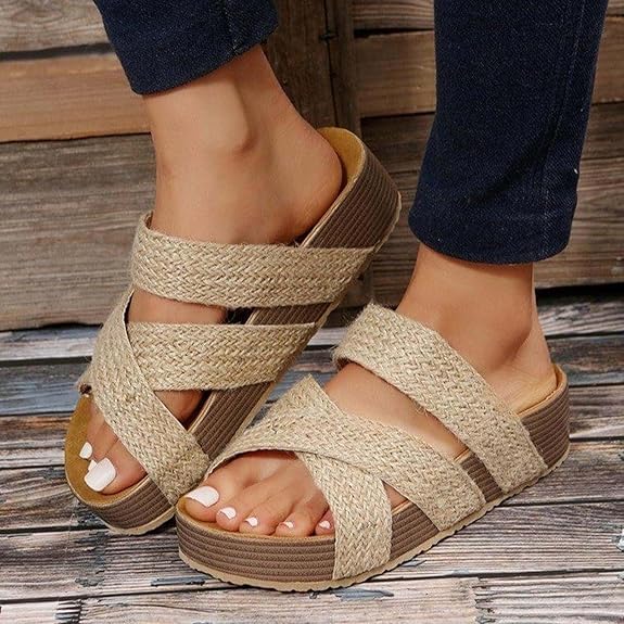 Elegante Gewebte Sandalen
