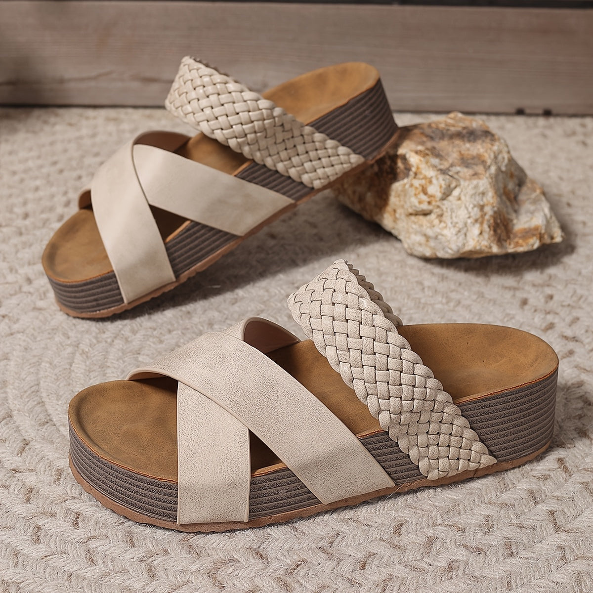 Elegante Gewebte Sandalen