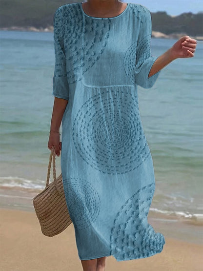 Ginevra | Gesticktes Freizeitkleid für Damen