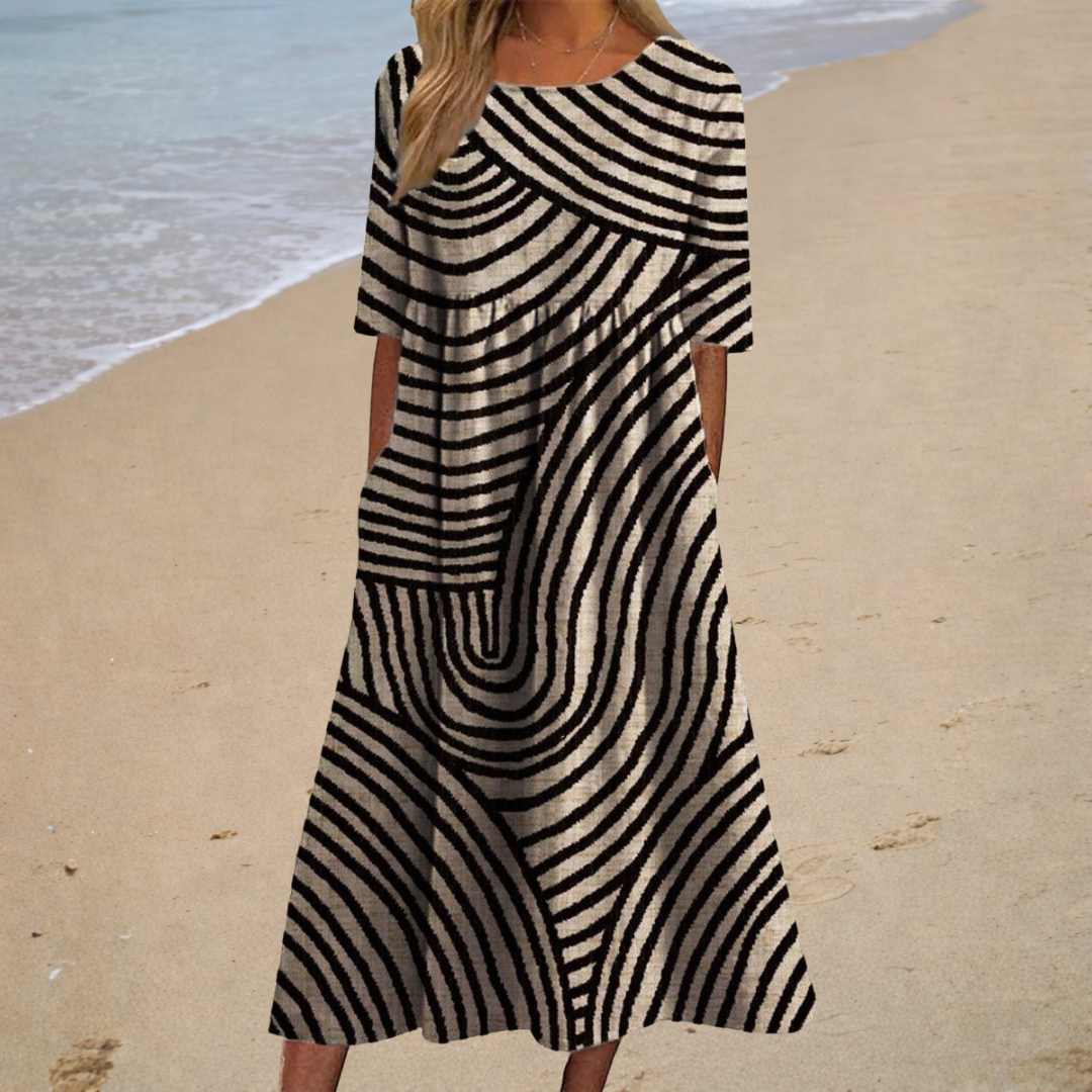 Langes, fließendes, schickes und bequemes Kleid