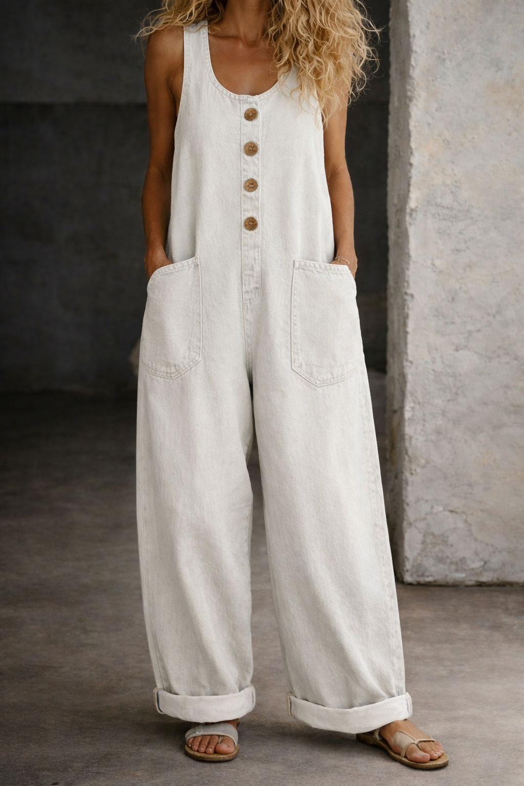 Willy | Vintage Prane Jeanslatzhose