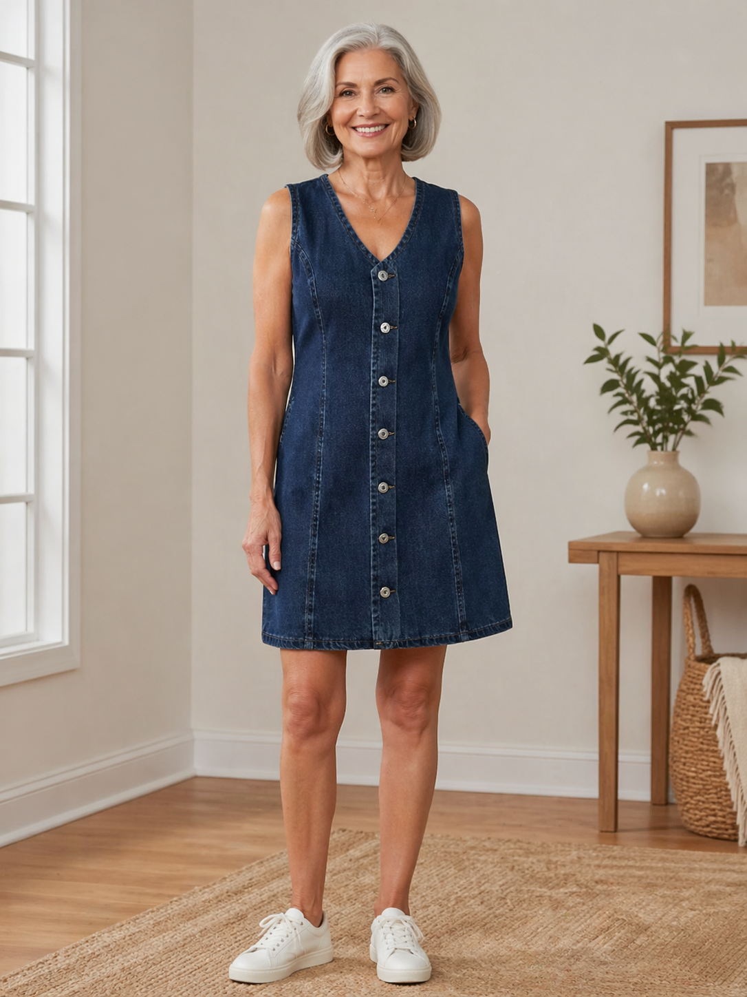 Lila | Jeans Mini Kleid