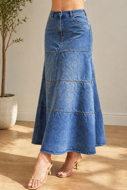 Mary | Midirock aus Jeans