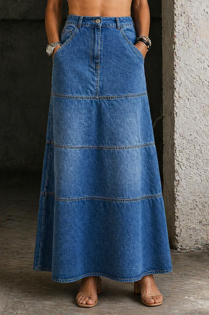 Mary | Midirock aus Jeans