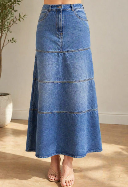 Mary | Midirock aus Jeans