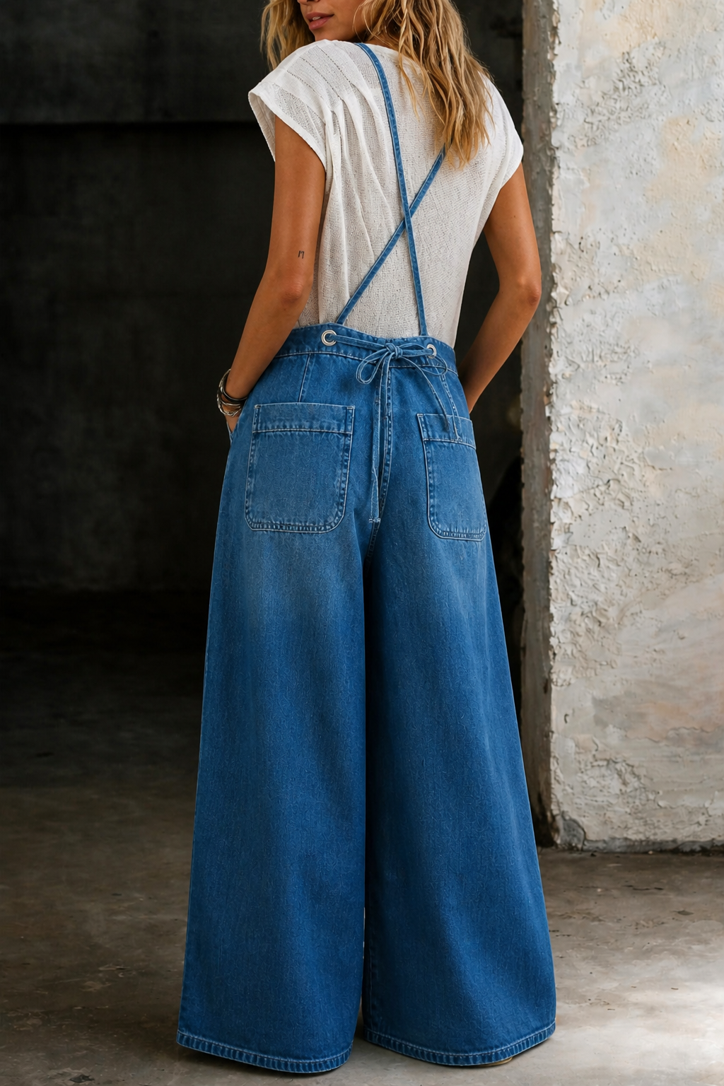 Elizabeth | Latzhose mit weiten Beinen
