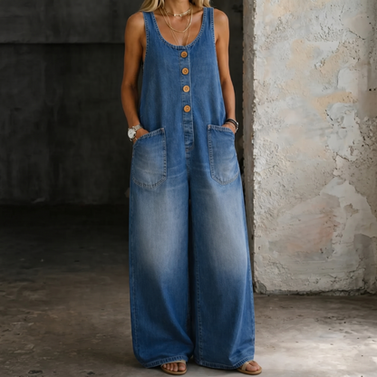 Saylor | Vintage Prane Baumwoll-Latzhose