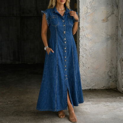 Liora | Jeanskleid in Übergröße