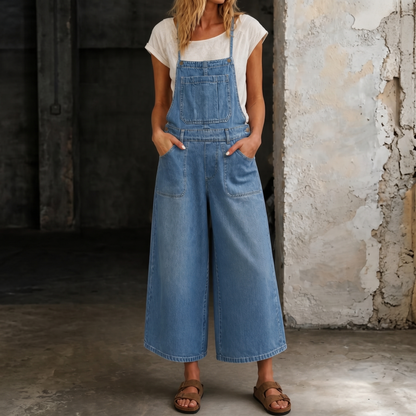 Elizabeth | Latzhose mit weiten Beinen