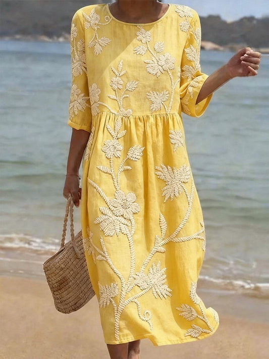 Damen Freizeitkleid mit floralem Muster