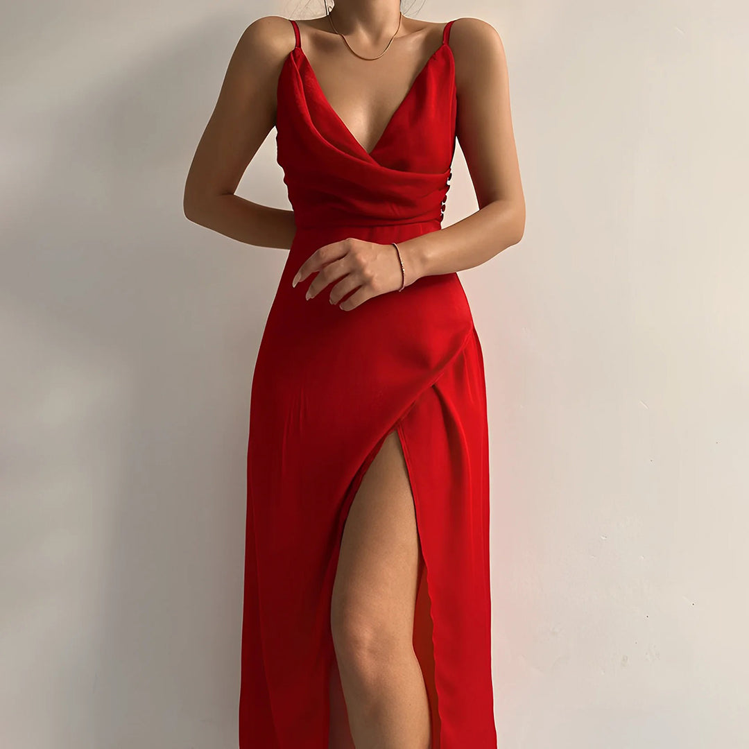 Elegantes Victoria Kleid mit Schlitz