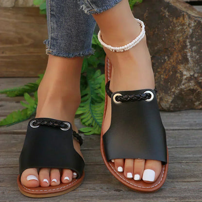Fersenlose Gewebte Sandalen