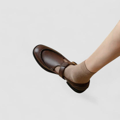 Waltraut | Orthopädische Mary-Jane-Schuhe mit eckiger Spitze