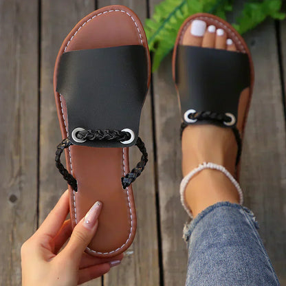 Fersenlose Gewebte Sandalen