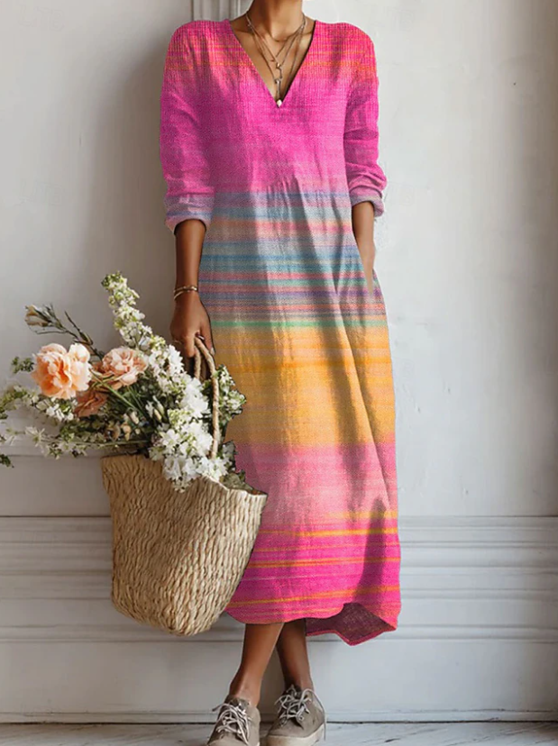 Langes Boho-Kleid