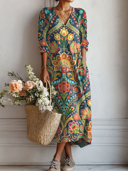 Xylia | Langes Boho-Kleid