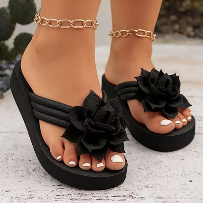 Elegante Sandalen mit Blumen
