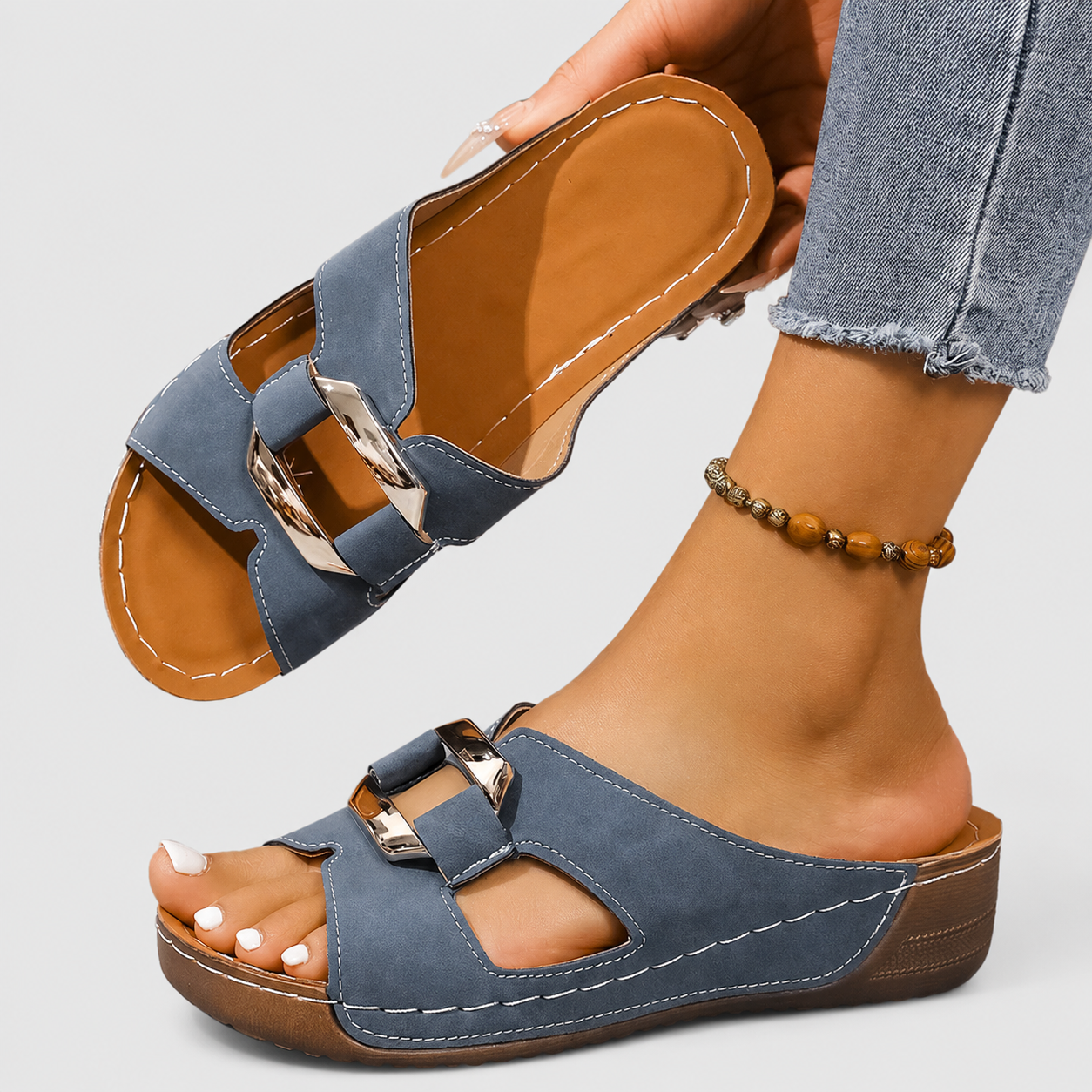 Chic Sandalen mit Schnalle