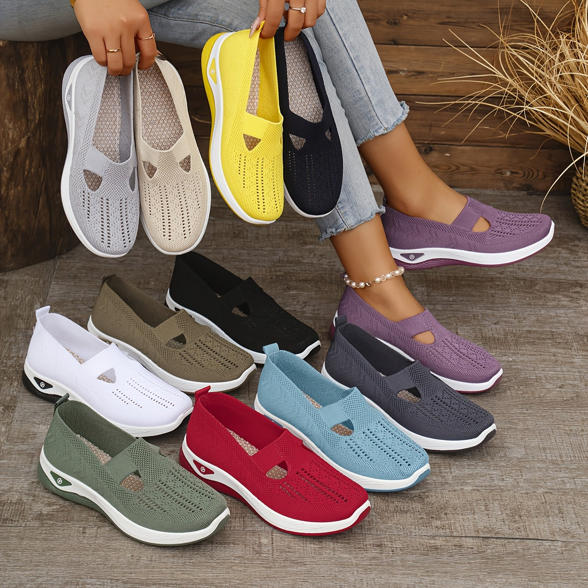 Bequeme Sportschuhe, die einfach anzuziehen sind