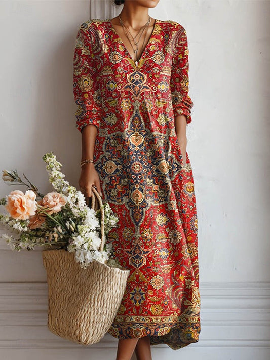 Langes Boho-Kleid