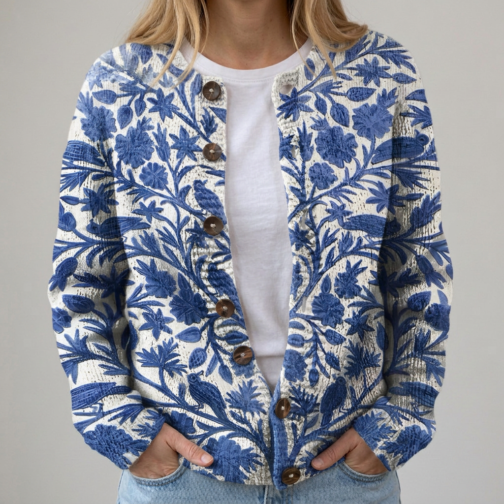 Marie | Blumenmuster Cardigan