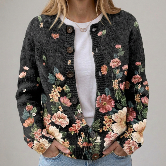 Kivara | Vintage Blumen Cardigan