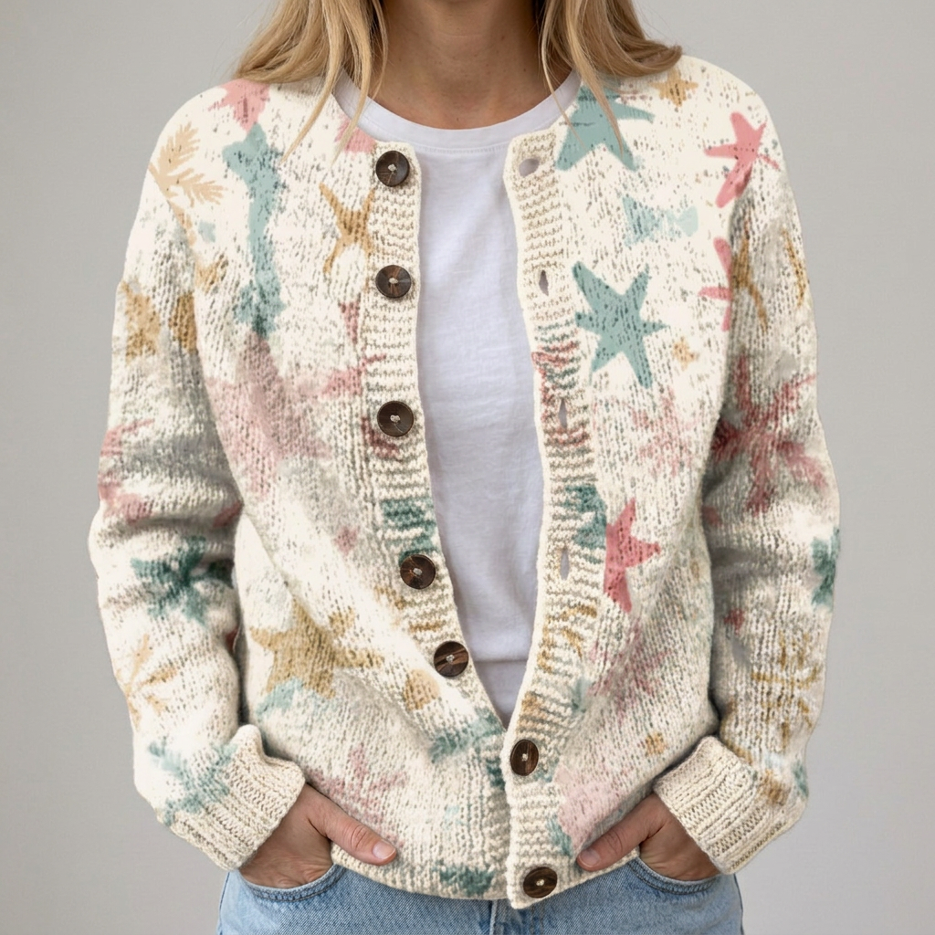 Ella | Herbst Blumen Cardigan