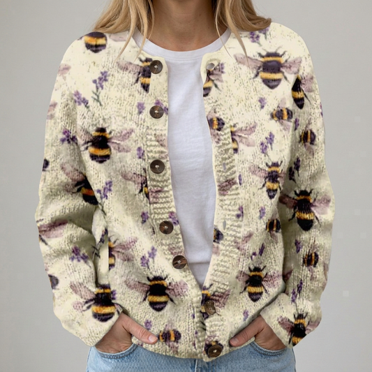 Sena | Herbst Blumen Cardigan