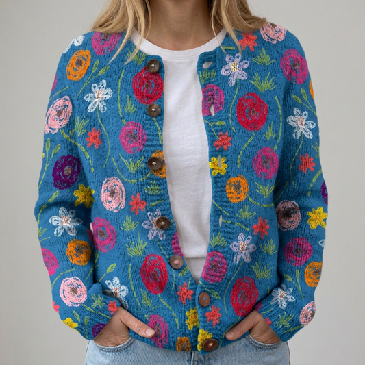 Cleo | Bunter Herbstcardigan