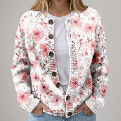 Juna | Herbst Blumen Cardigan