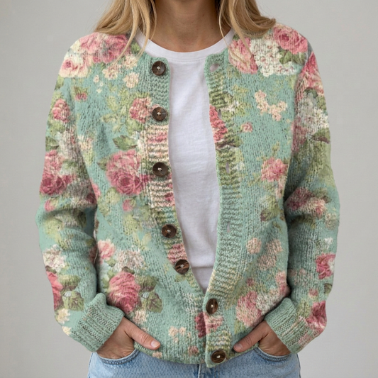 Mila | Herbst Floral Cardigan