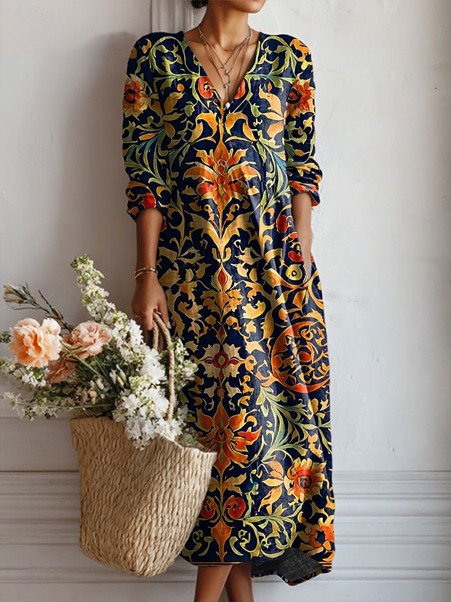 Langes Bohemian Kleid