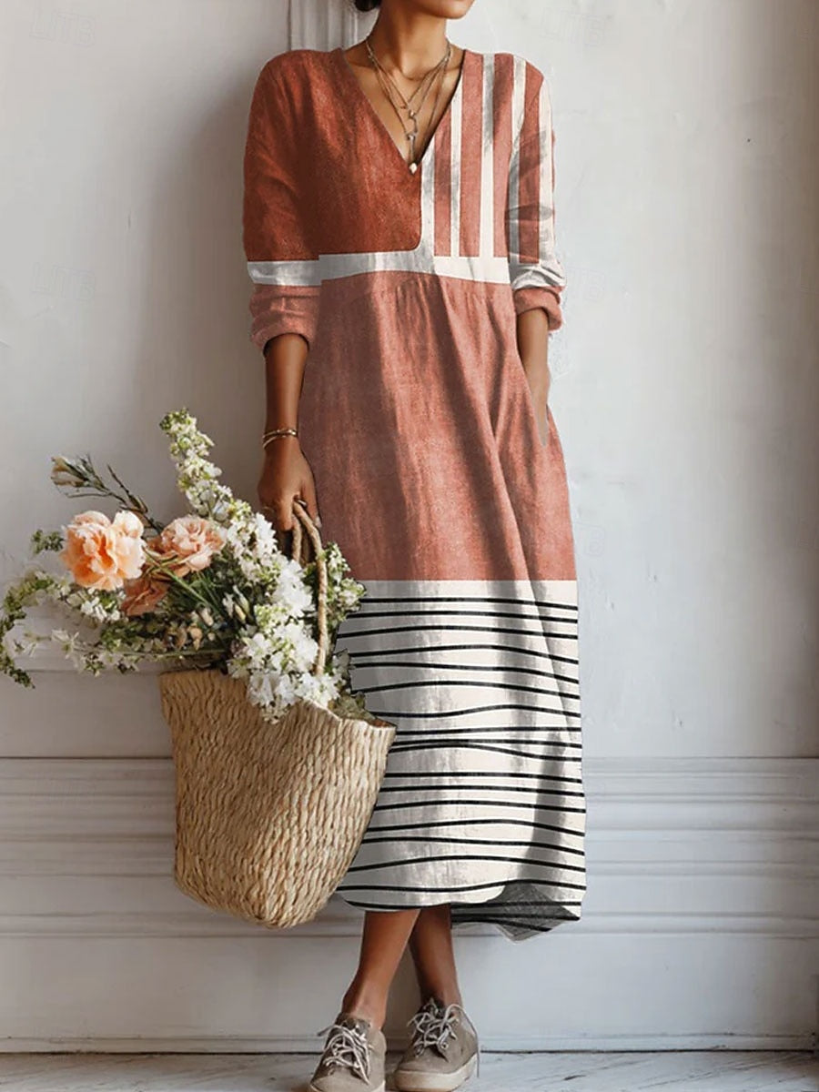 Langes Boho-Kleid